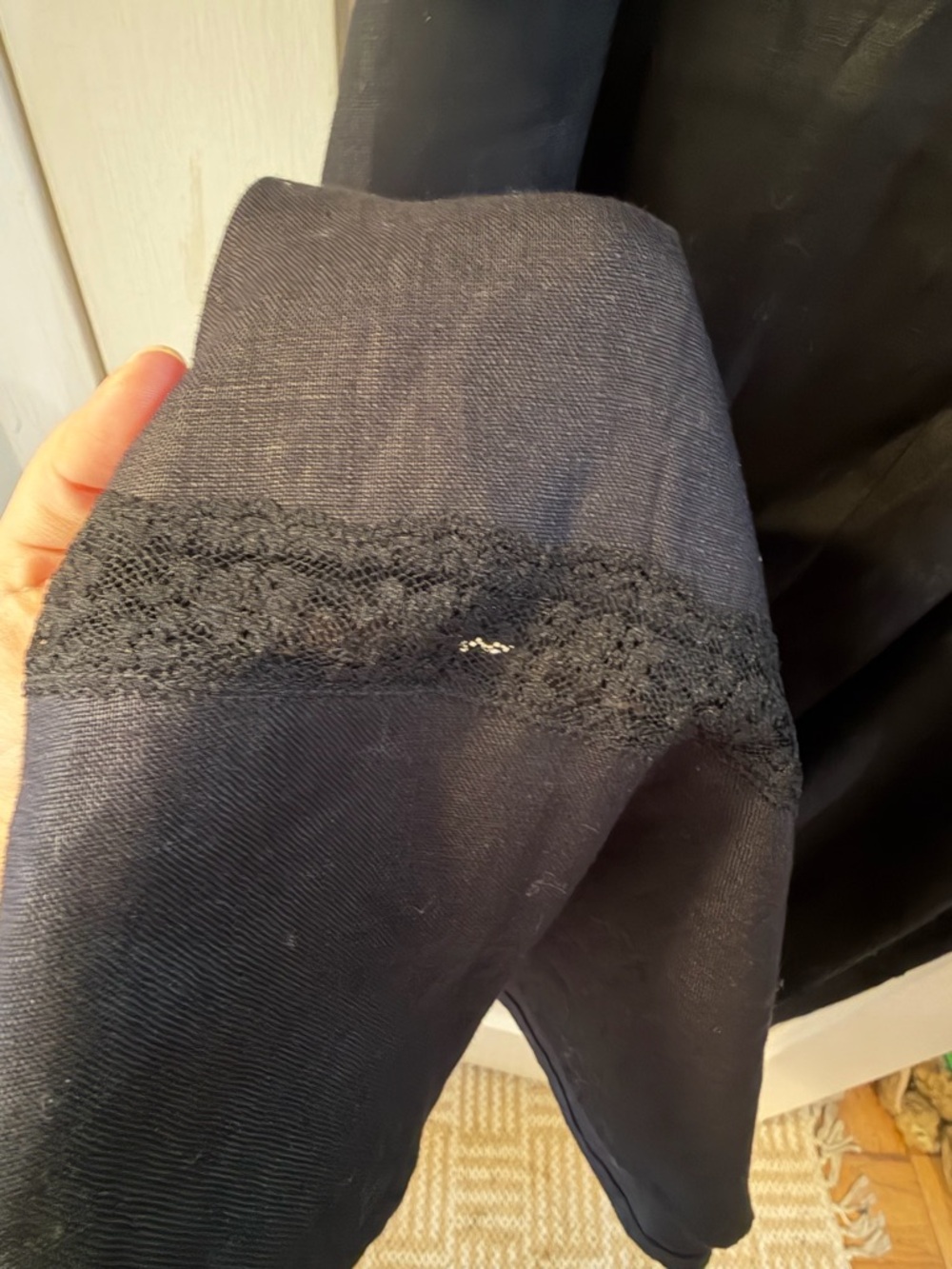 NWT Reformation Wyoming Linen Dress Black Midi 8 - Picture 9 of 14